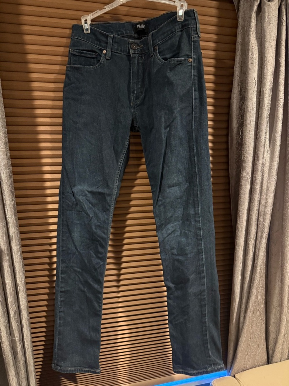 PAIGE Men’s Indigo Slim Straight Jeans